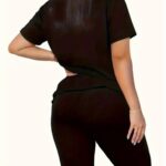 Printed Short Sleeved Pants