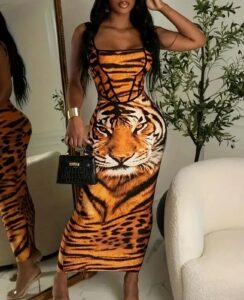 Animal Print Bodycon Dress